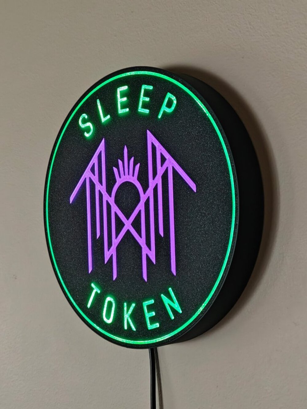 SLEEP TOKEN LED band logo illuminated sign